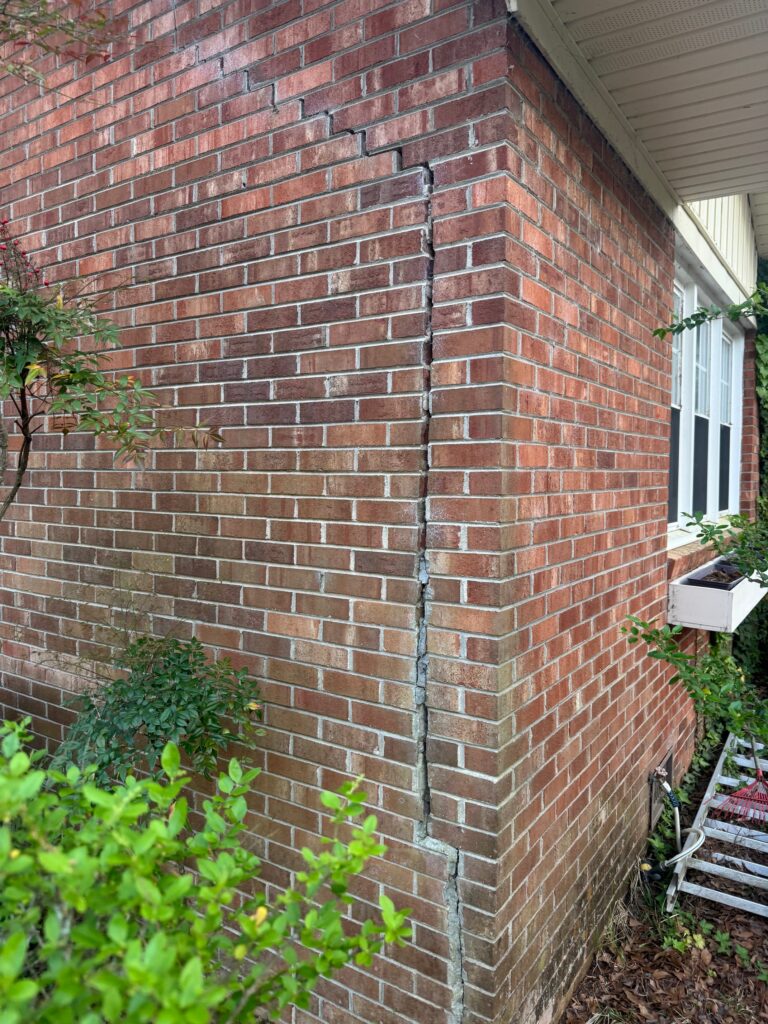 Foundation repair on a home in Elizabethtown NC