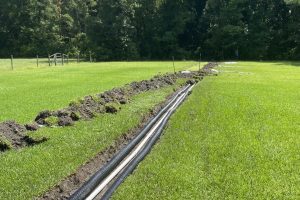 Foundation drainage system installed in Elizabethtown NC by Bailey Sales and Service