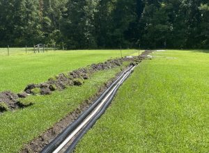 Foundation drainage system installed in Elizabethtown NC by Bailey Sales and Service